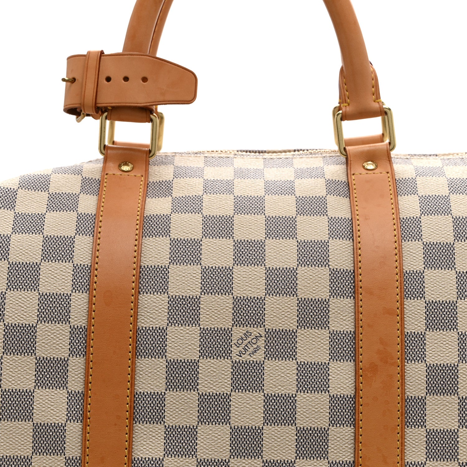 Louis Vuitton Damier Azur Keepall Bandouliere 55 7 of 9