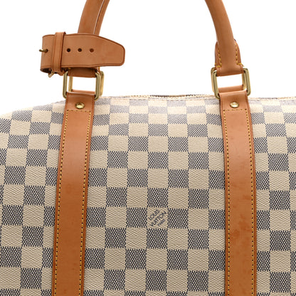 Louis Vuitton Damier Azur Keepall Bandouliere 55 7 of 9