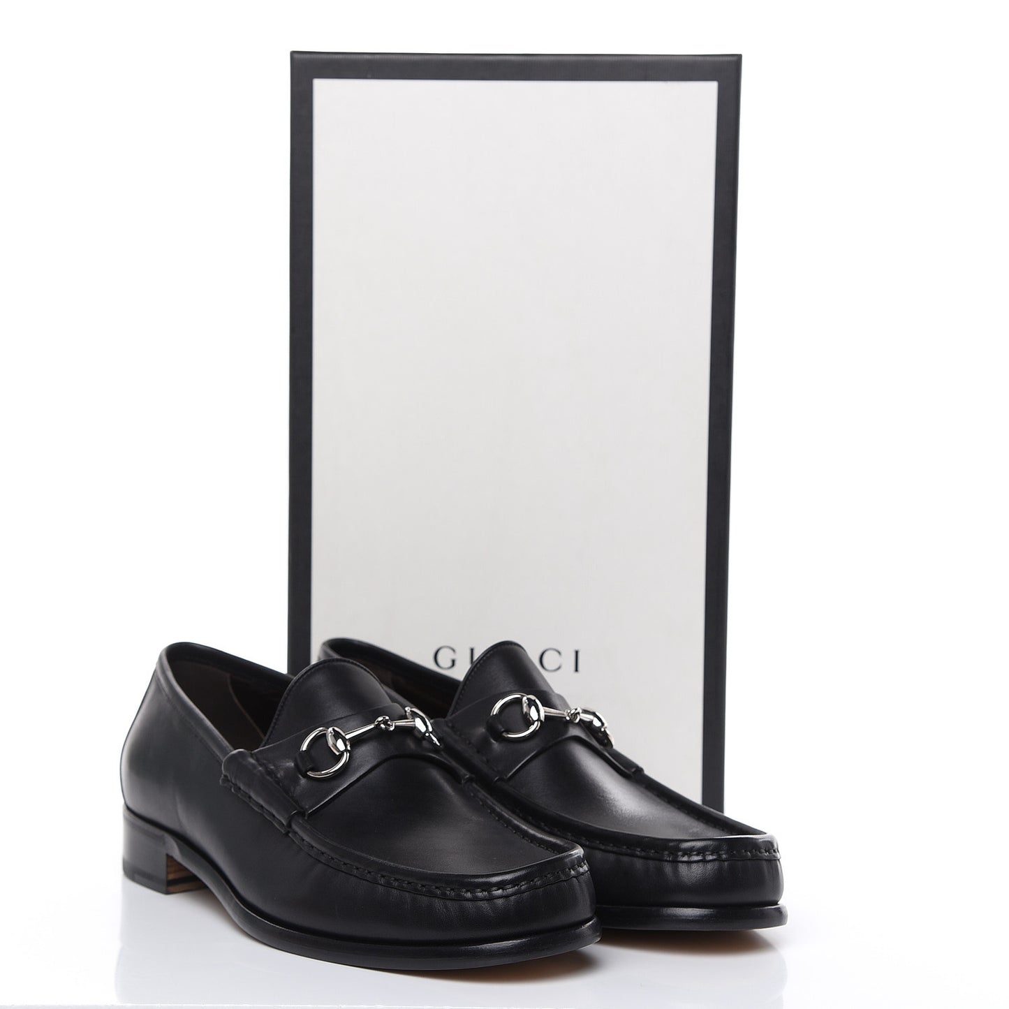 Calfskin Mens 1953 Horsebit Loafers 9.5 Black
