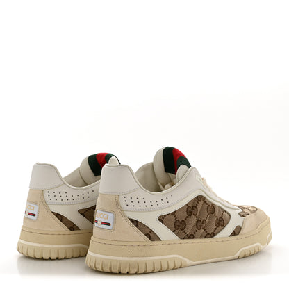 Gucci Calfskin GG Monogram Re-Web Womens Sneakers 39 White Beige Ebony 5 of 11
