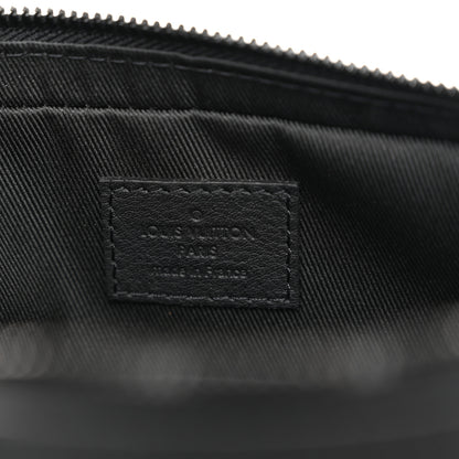 Louis Vuitton Calfskin Monogram Shadow Trio Messenger Black 8 of 11