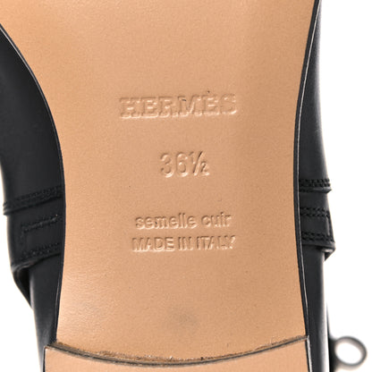 Hermes Calfskin Neo Low Boots 36.5 Black 6 of 11