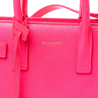 Saint Laurent Calfskin Nano Sac De Jour Fluo Pink 7 of 20