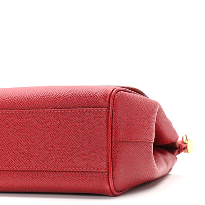 Dolce & Gabbana Dauphine Mini Miss Sicily Satchel Dark Red 8 of 8