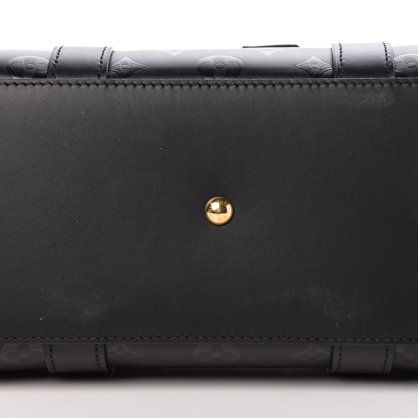 Monogram Cuir Plume Very Tote MM Black