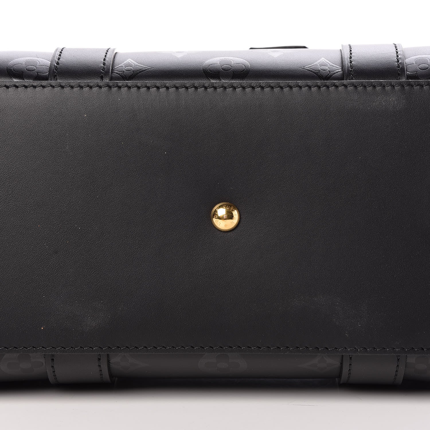 Louis Vuitton Monogram Cuir Plume Very Tote MM Black 10 of 11