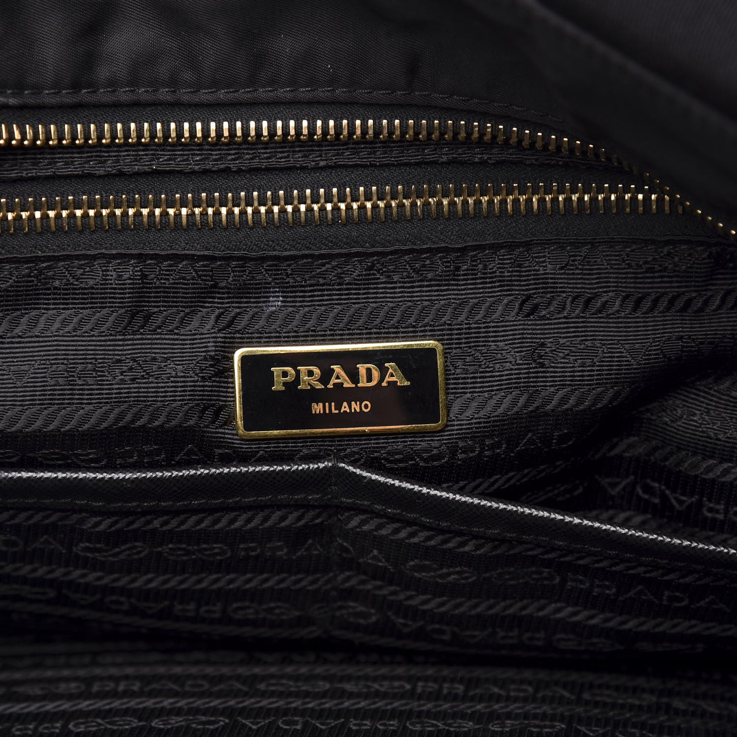 Tessuto Nylon Vela Diaper Bag Black