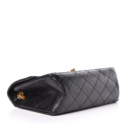 Chanel Aged Calfskin Quilted 2.55 Reissue Mini Flap Black 4 of 11