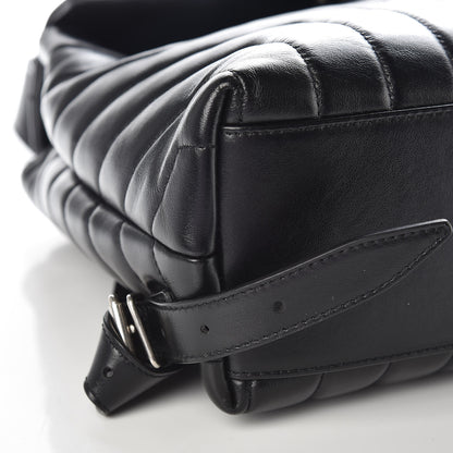 Saint Laurent Calfskin Y Quilted Monogram Small Loulou Backpack Black 11 of 12