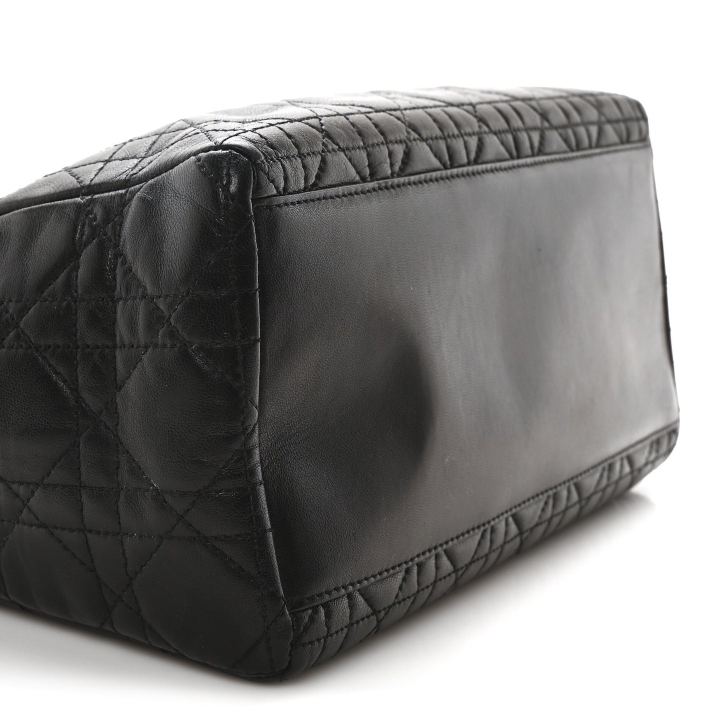 Lambskin Cannage Medium Lady Dior Black