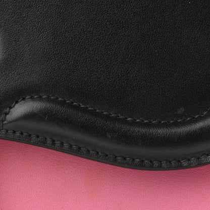 Prada City Calfskin Prada Belle Shoulder Bag Pink Black Red 12 of 13