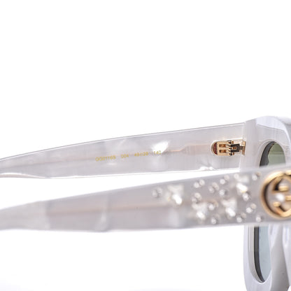 Gucci Acetate Crystal Oversize Mirrored Star Sunglasses GG0116S 6 of 7