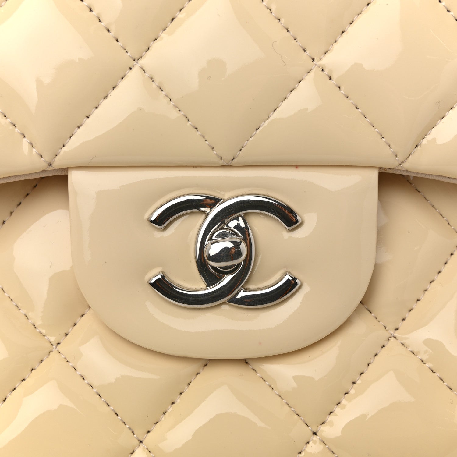 Chanel Patent Quilted Jumbo Double Flap Light Pink 12 of 14