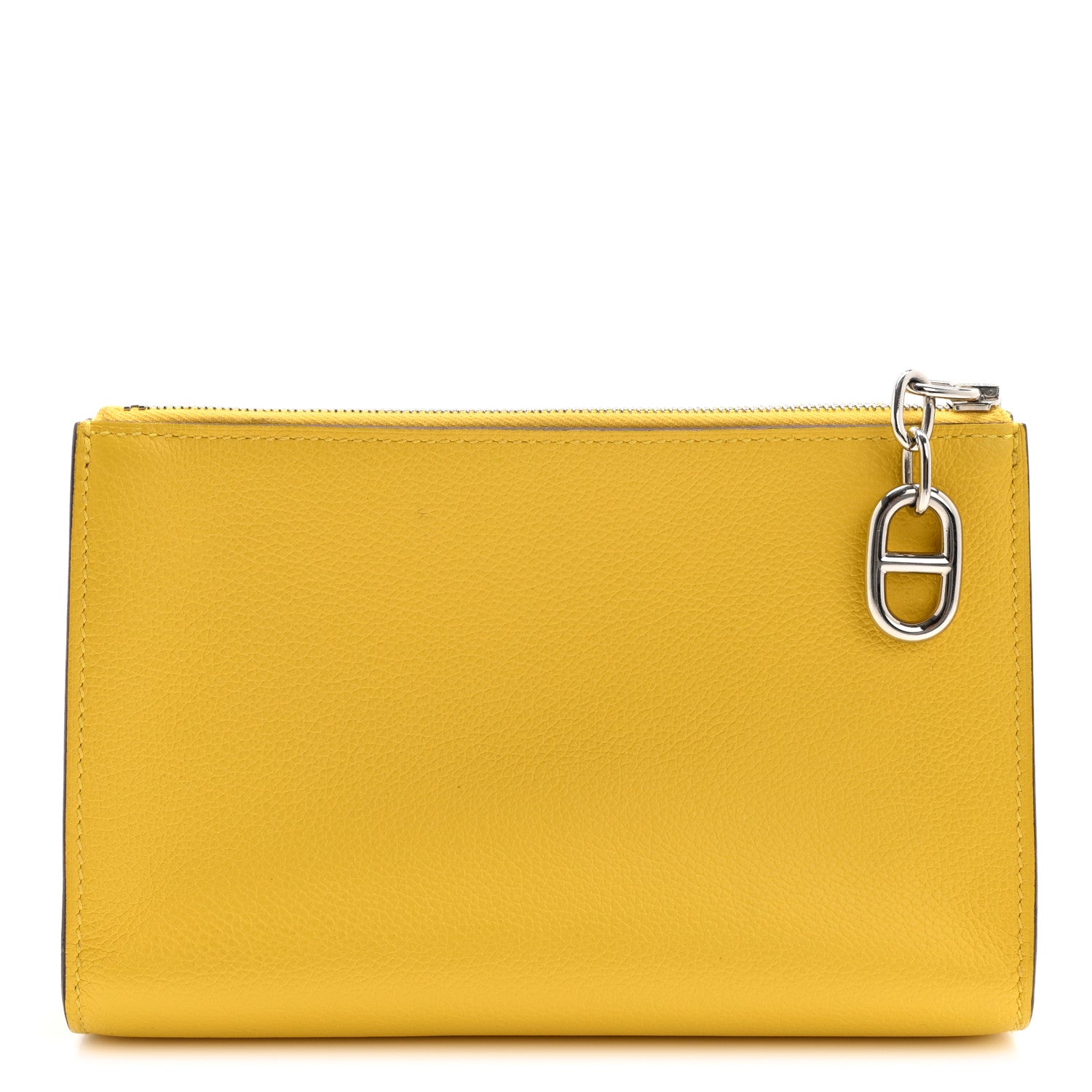 Hermes Evercolor Chaine d'Ancre Zipengo PM Toiletry Pouch Jaune De Naples 1 of 10