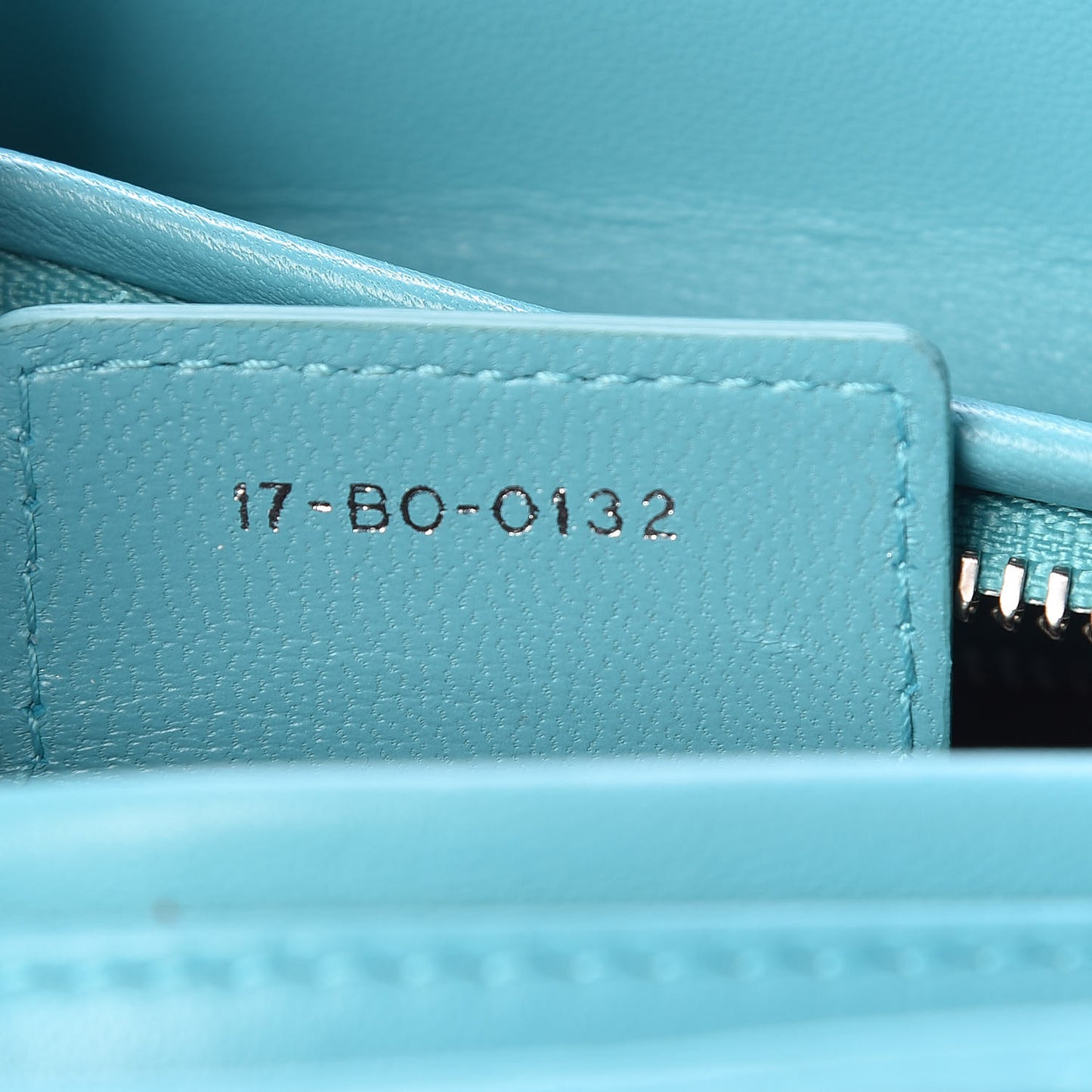 Lambskin Cannage Medium Lady Dior Turquoise