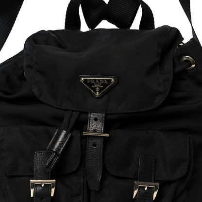 Prada Tessuto Nylon Saffiano Small Backpack Black 9 of 12