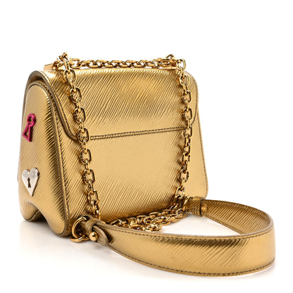 Louis Vuitton Epi Love Lock Twist Shoulder Bag MM Gold 3 of 12