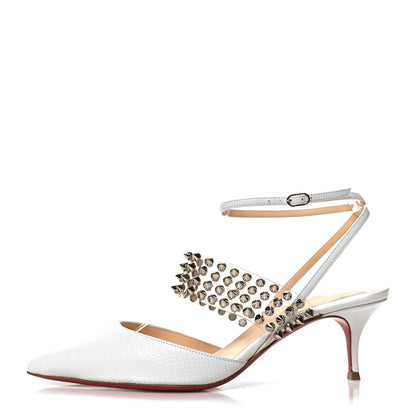 Christian Louboutin CHRISTIAN LOUBOUTIN Kid PVC Zarli Levita 55 Pumps 37 White 1 of 10