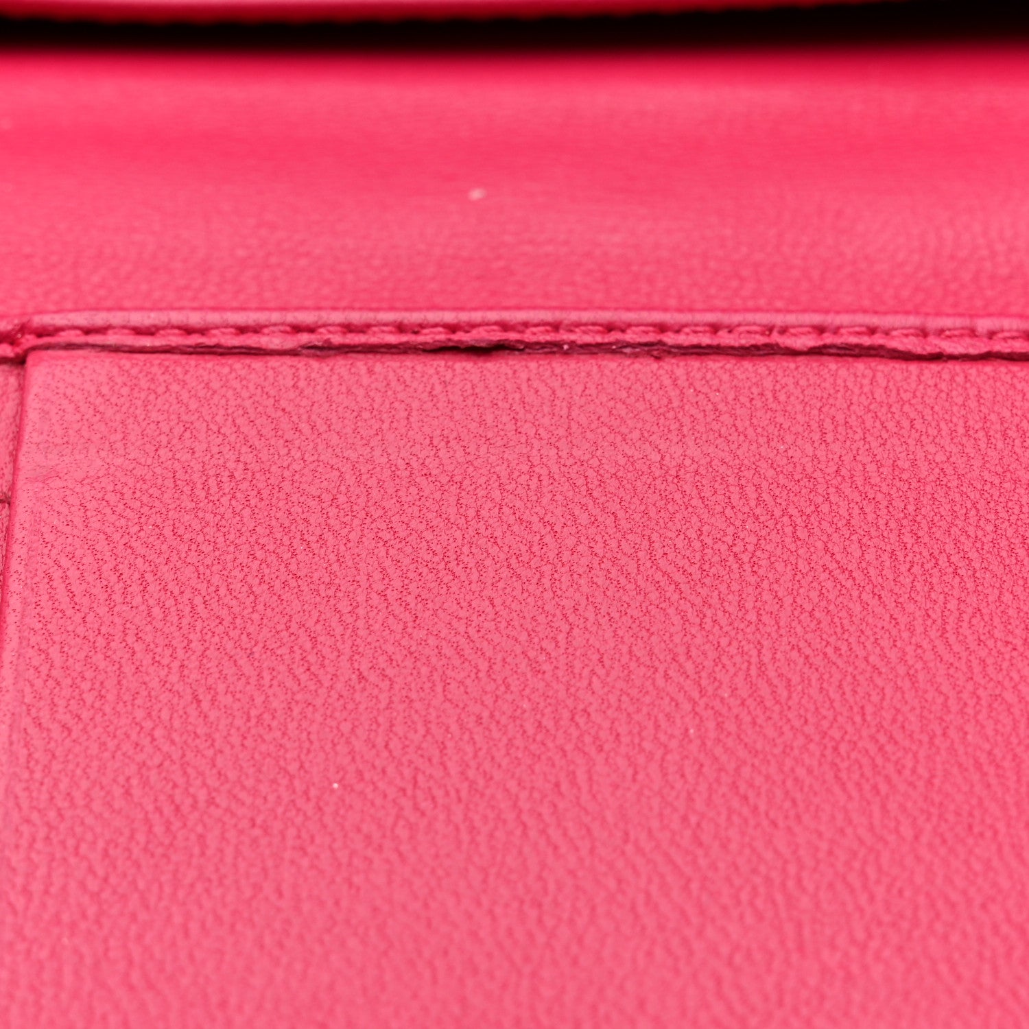 Christian Dior Lambskin Cannage Small Lady Dior Flap Card Holder Fuchsia 11 of 13