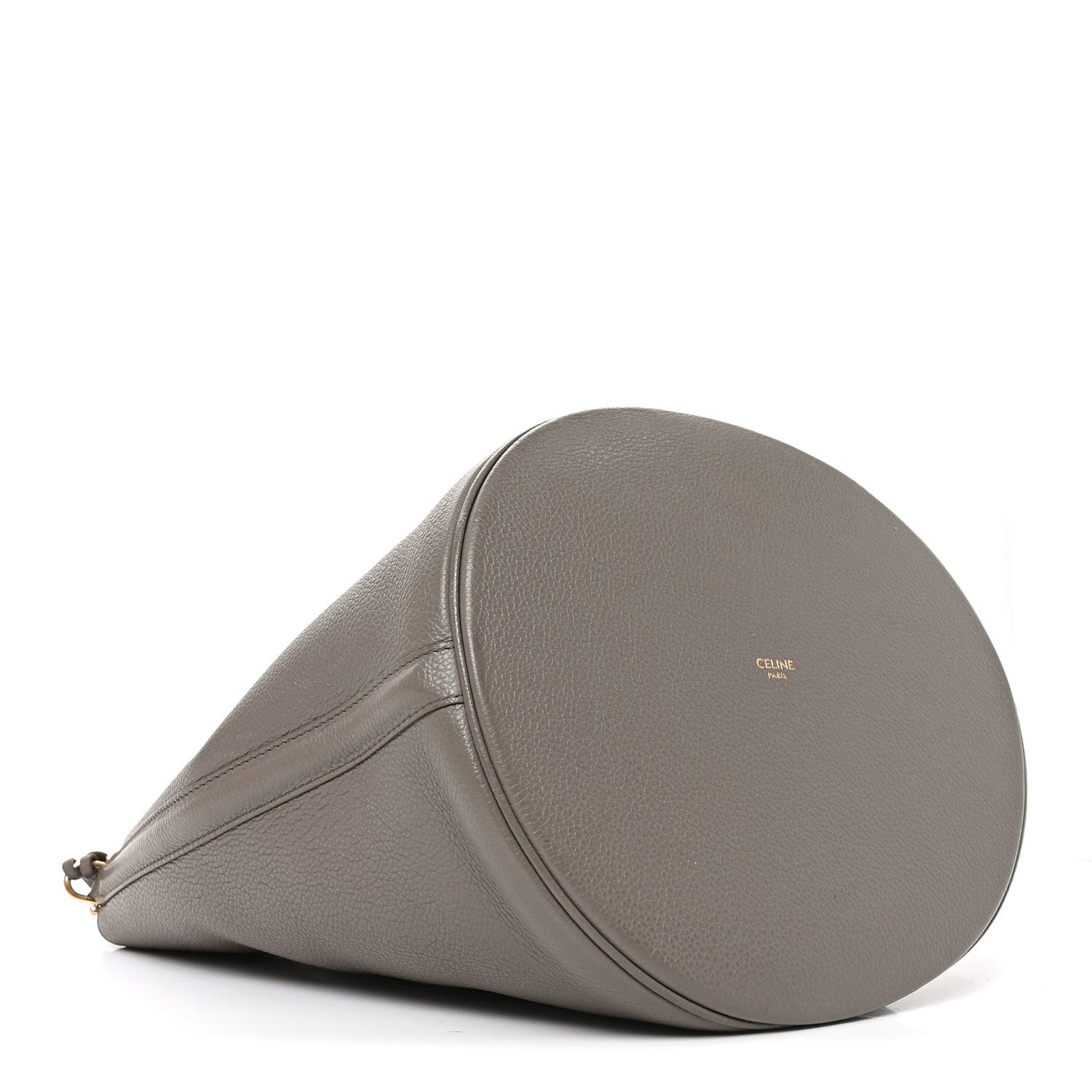 Supple Grained Calfskin Bucket 16 Bag Pebble