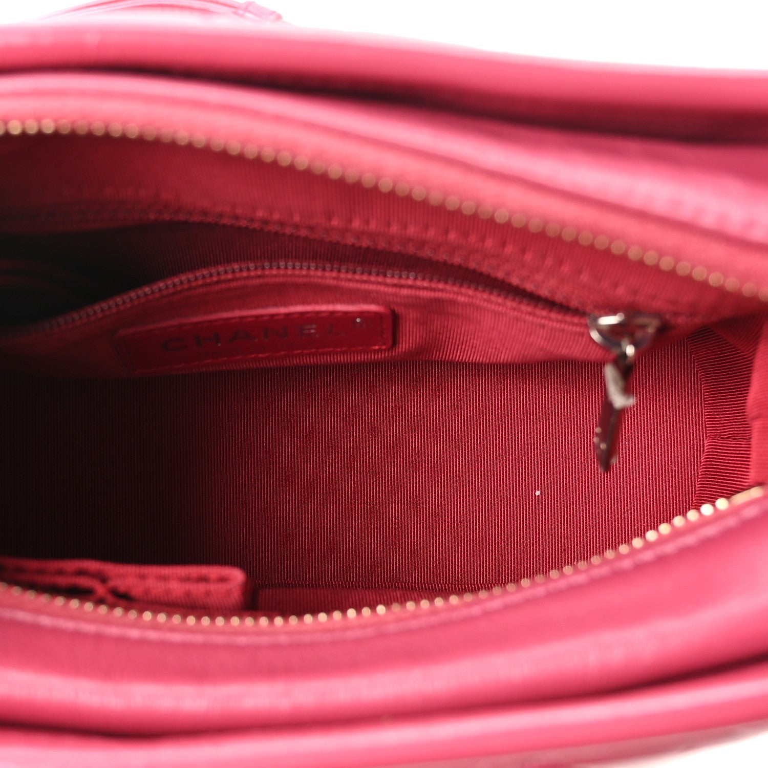 Chanel Aged Calfskin Quilted Small Gabrielle Hobo Fuchsia 5 of 10