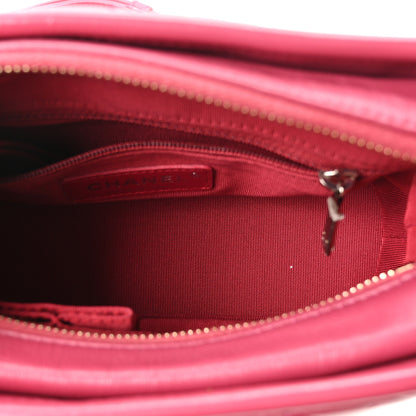Chanel Aged Calfskin Quilted Small Gabrielle Hobo Fuchsia 5 of 10