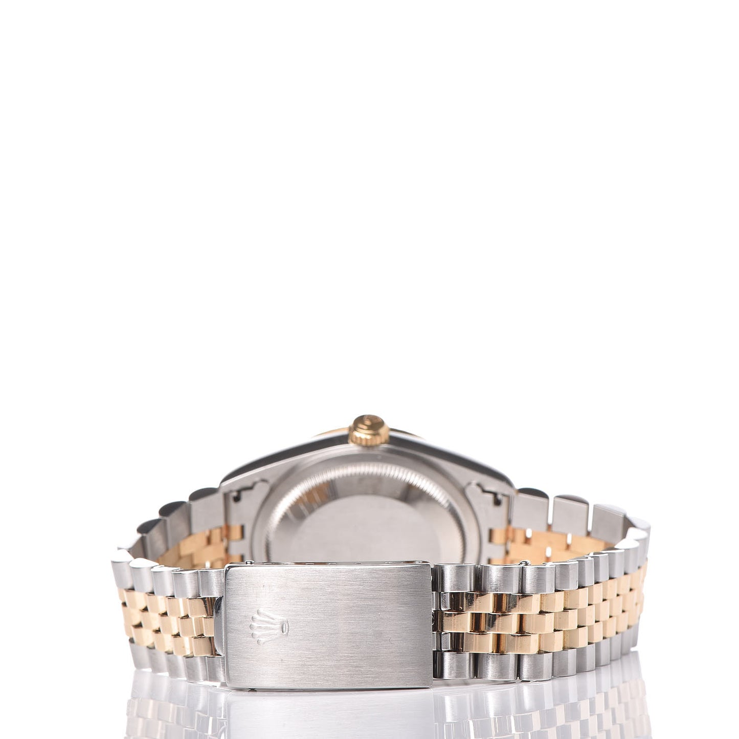 Stainless Steel 18K Yellow Gold Diamond 36mm Oyster Perpetual Datejust Watch White Roman 16233