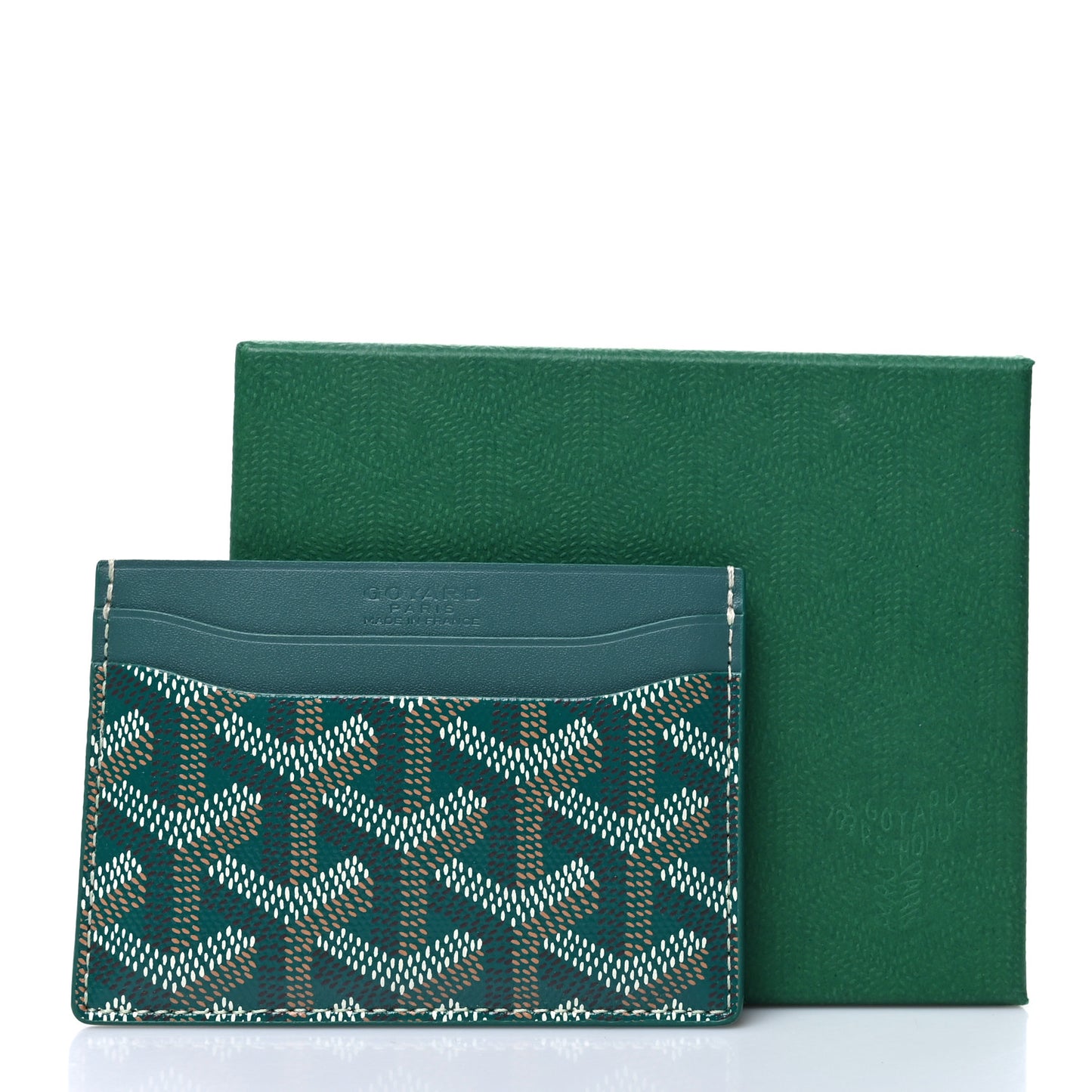 Goyardine Saint Sulpice Card Holder Green