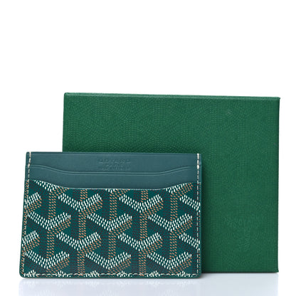 Goyard Goyardine Saint Sulpice Card Holder Green 10 of 10