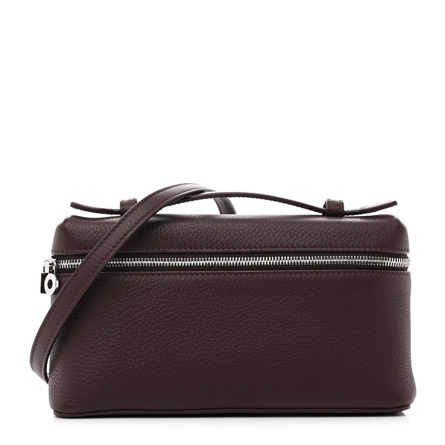 Grained Calfskin L19 Extra Pocket Pouch Azuki Beans