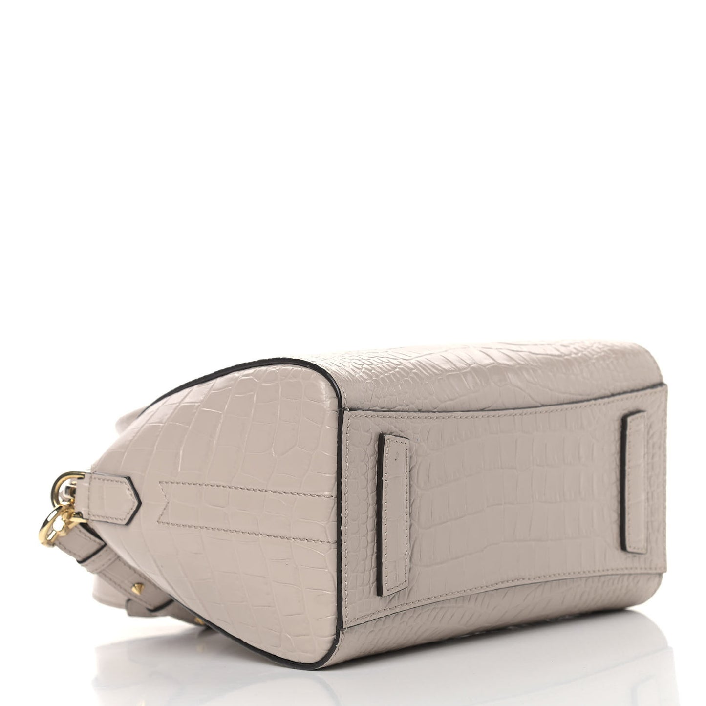 Calfskin Crocodile Embossed Mini Antigona Dune
