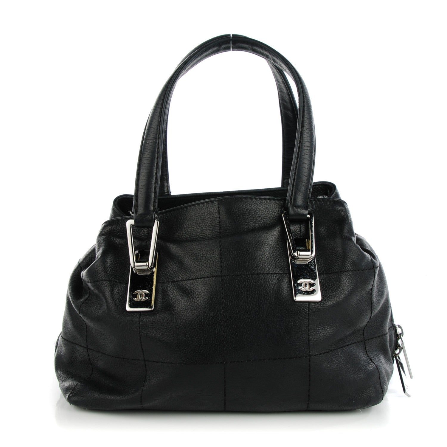 Chanel Caviar Square Stitched Medium Tote Black 1 of 6