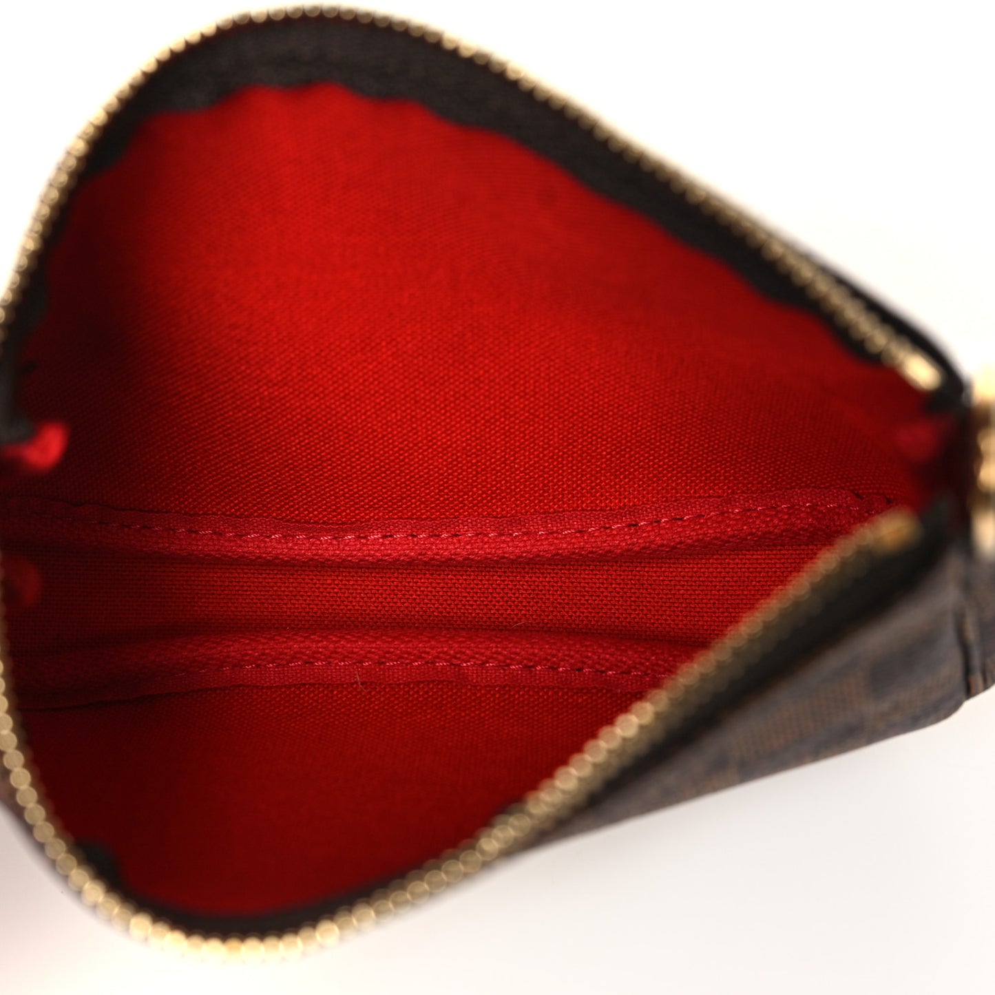 Damier Ebene 2019 Christmas Animation Mini Pochette Accessories Red