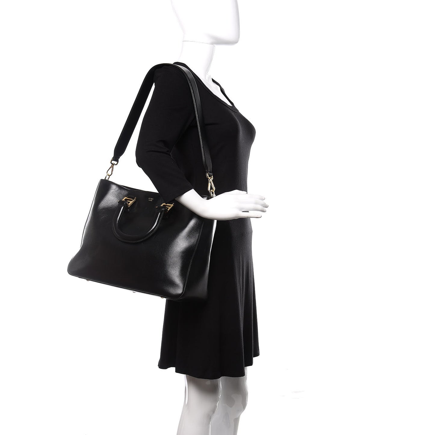 Vitello Glacier Medium FF Tote Black