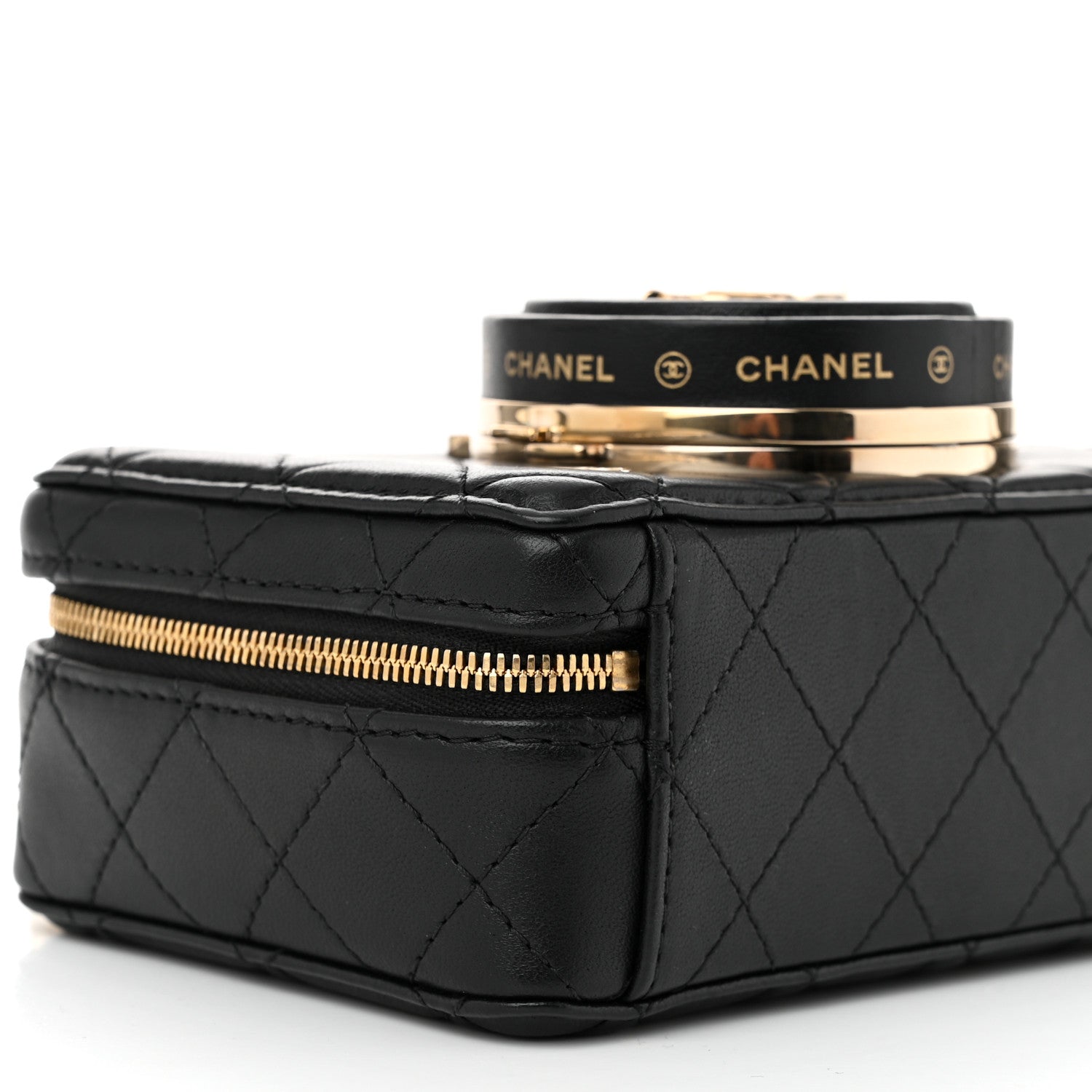 Chanel Lambskin Quilted Coco Click Bag Black 9 of 11