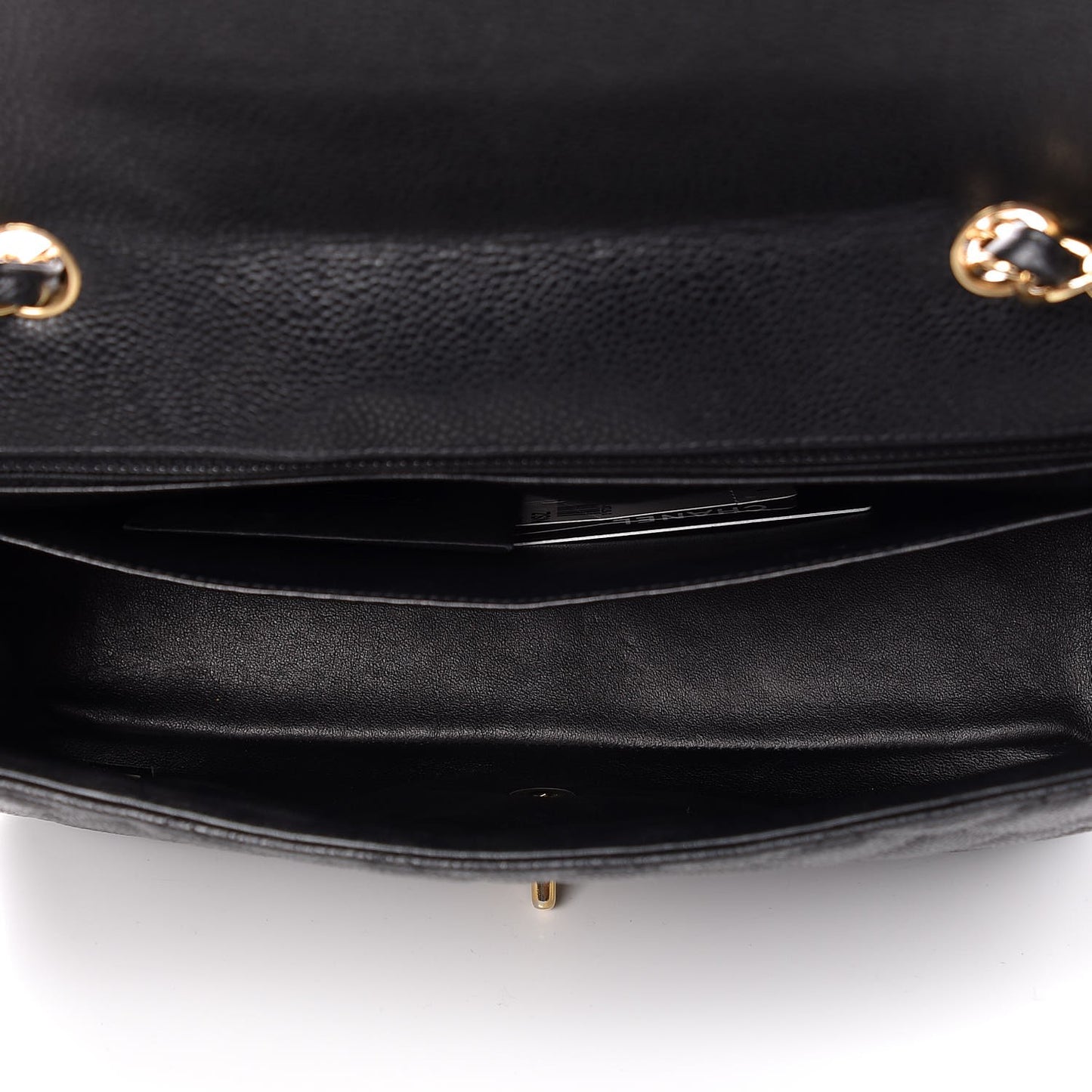 Caviar Quilted Jumbo Single Flap Black