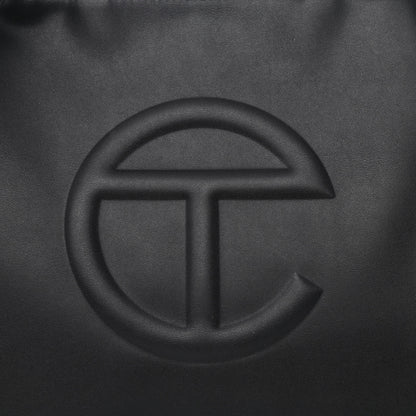 Telfar Vegan Leather Medium Shopping Bag Black 9 of 11