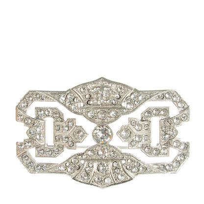 Chanel Crystal Brooch Silver 1 of 6