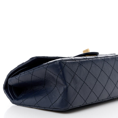 Chanel Aged Calfskin Quilted 2.55 Reissue 225 Flap Navy 9 of 12