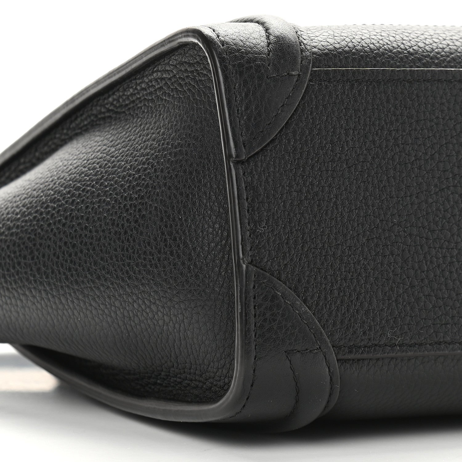 Celine Drummed Calfskin Nano Luggage Black 7 of 10