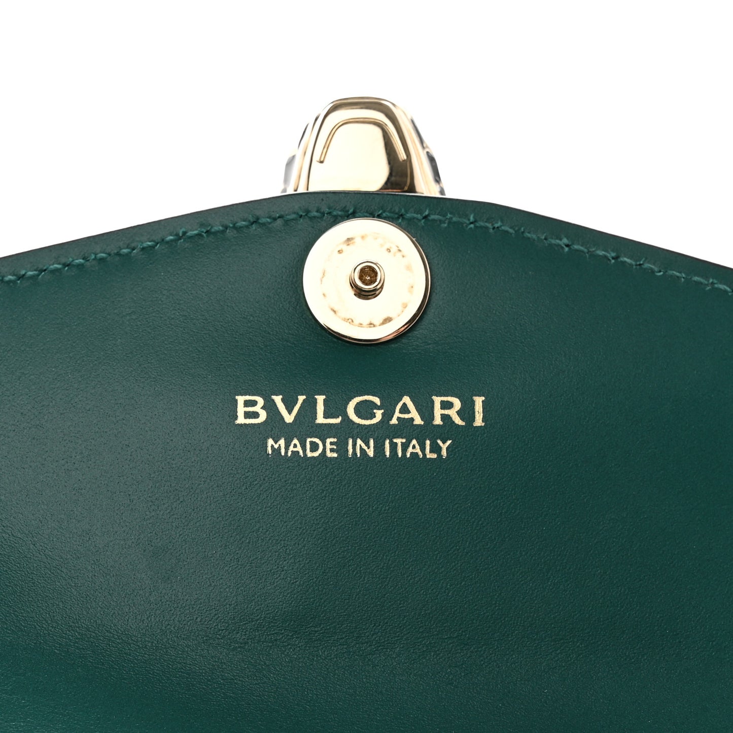 Calfskin Serpenti Forever Purse Card Holder Emerald Violet Amethyst