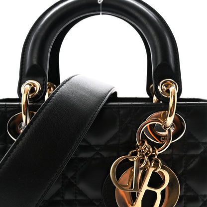 Christian Dior Lambskin Cannage Small My ABCDior Lady Dior Black 7 of 9