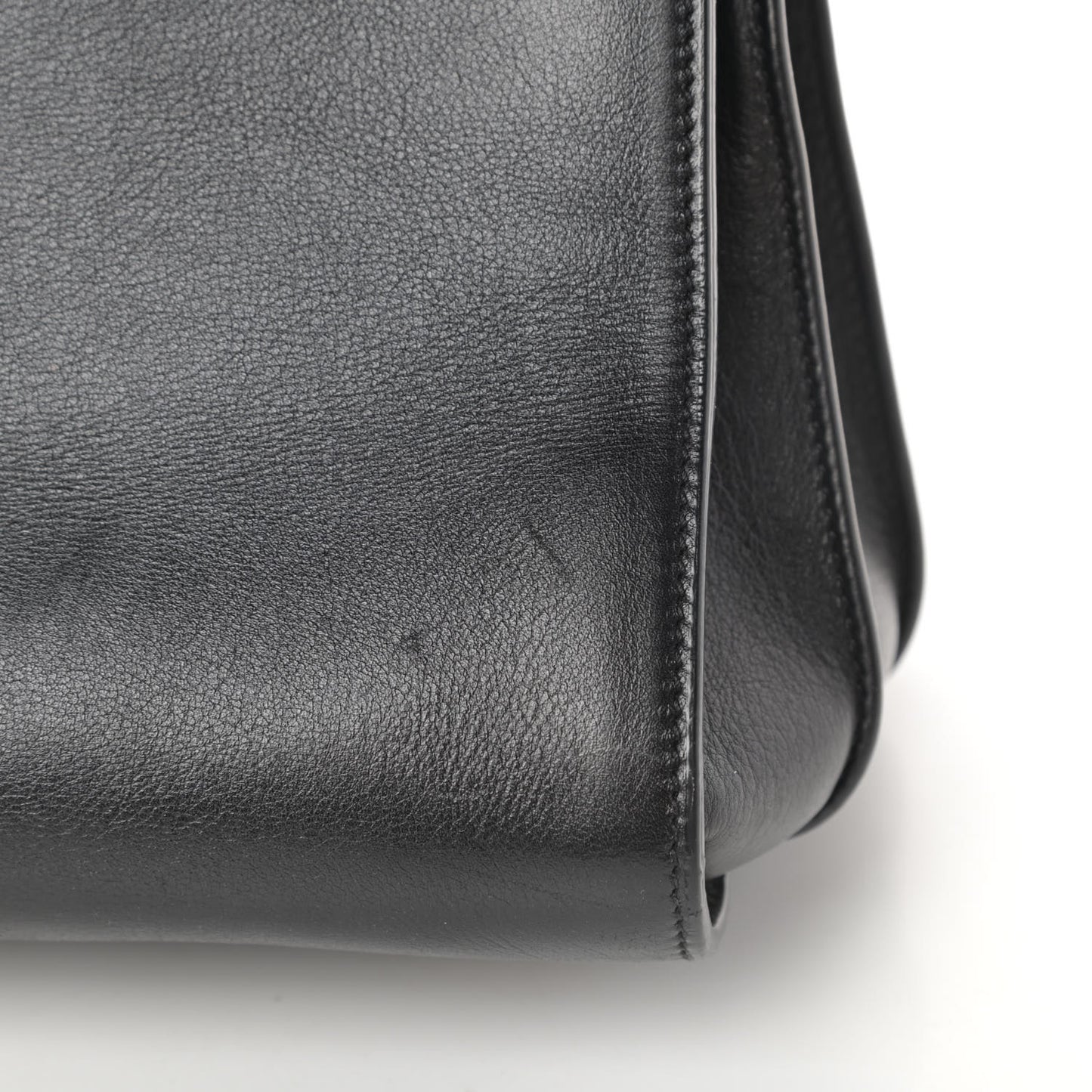 Calfskin Small Sac De Jour Black
