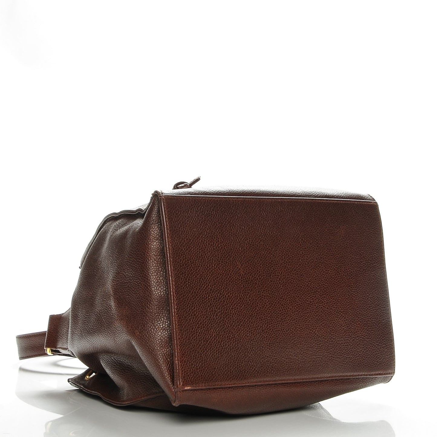 Caviar CC Drawstring Shoulder Bag Brown