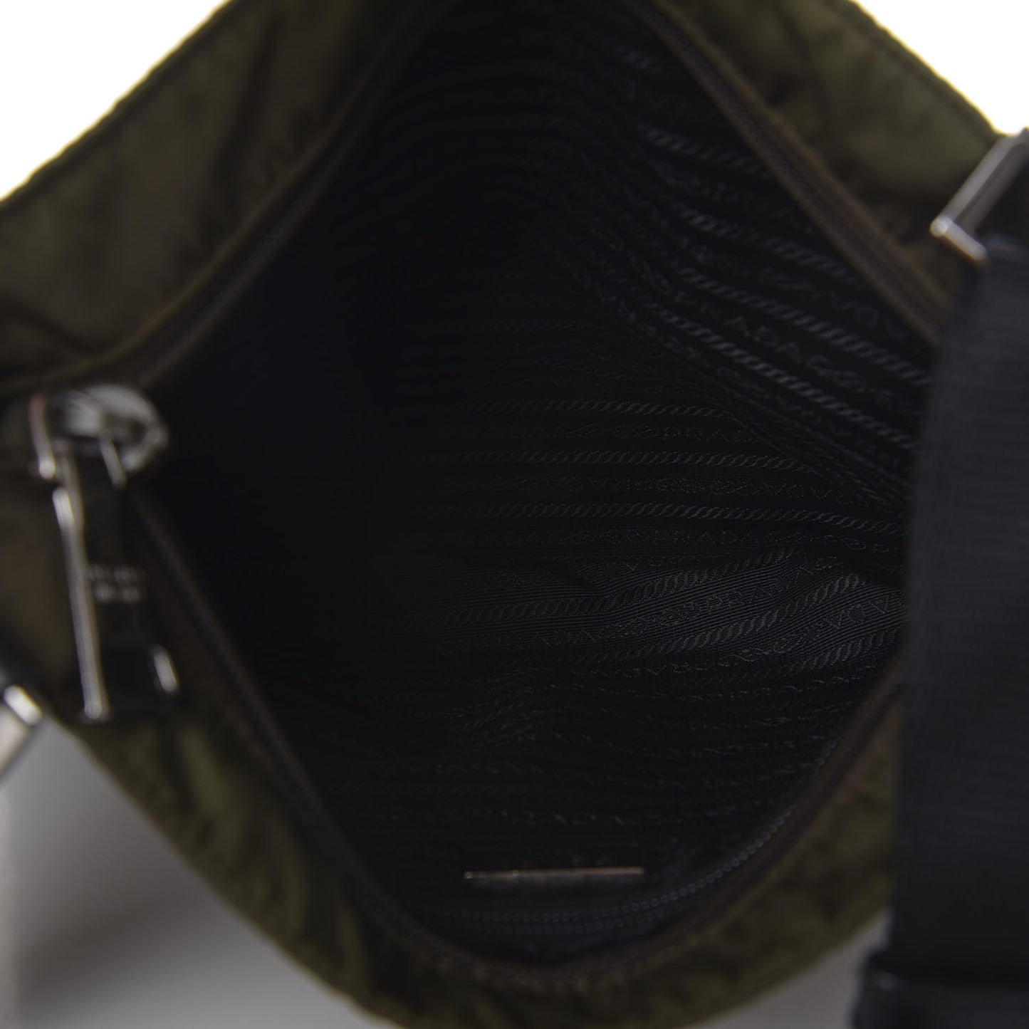 Tessuto Nylon Flat Messenger Bag Militare