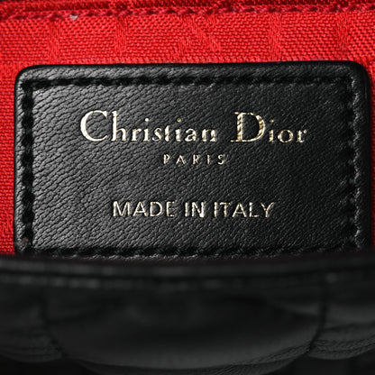 Christian Dior Lambskin Cannage Mini Lady Dior Black 6 of 13