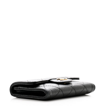 Chanel Caviar Quilted Flap Card Holder Wallet Black 4 of 10