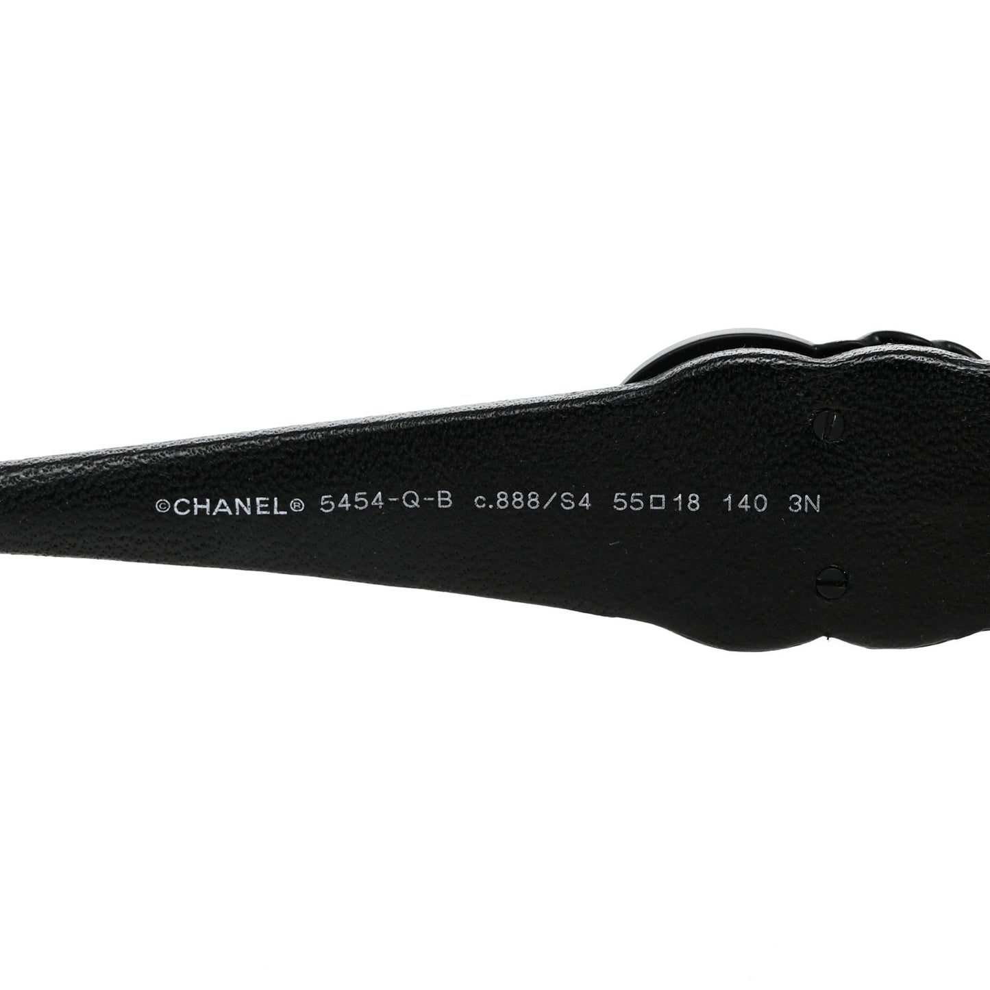 Acetate Crystal Baguette Chain CC Sunglasses 5454-Q-A Black