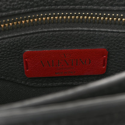 Valentino Garavani Grainy Calfskin Medium VLTN Uptown Shoulder Bag Black 6 of 12