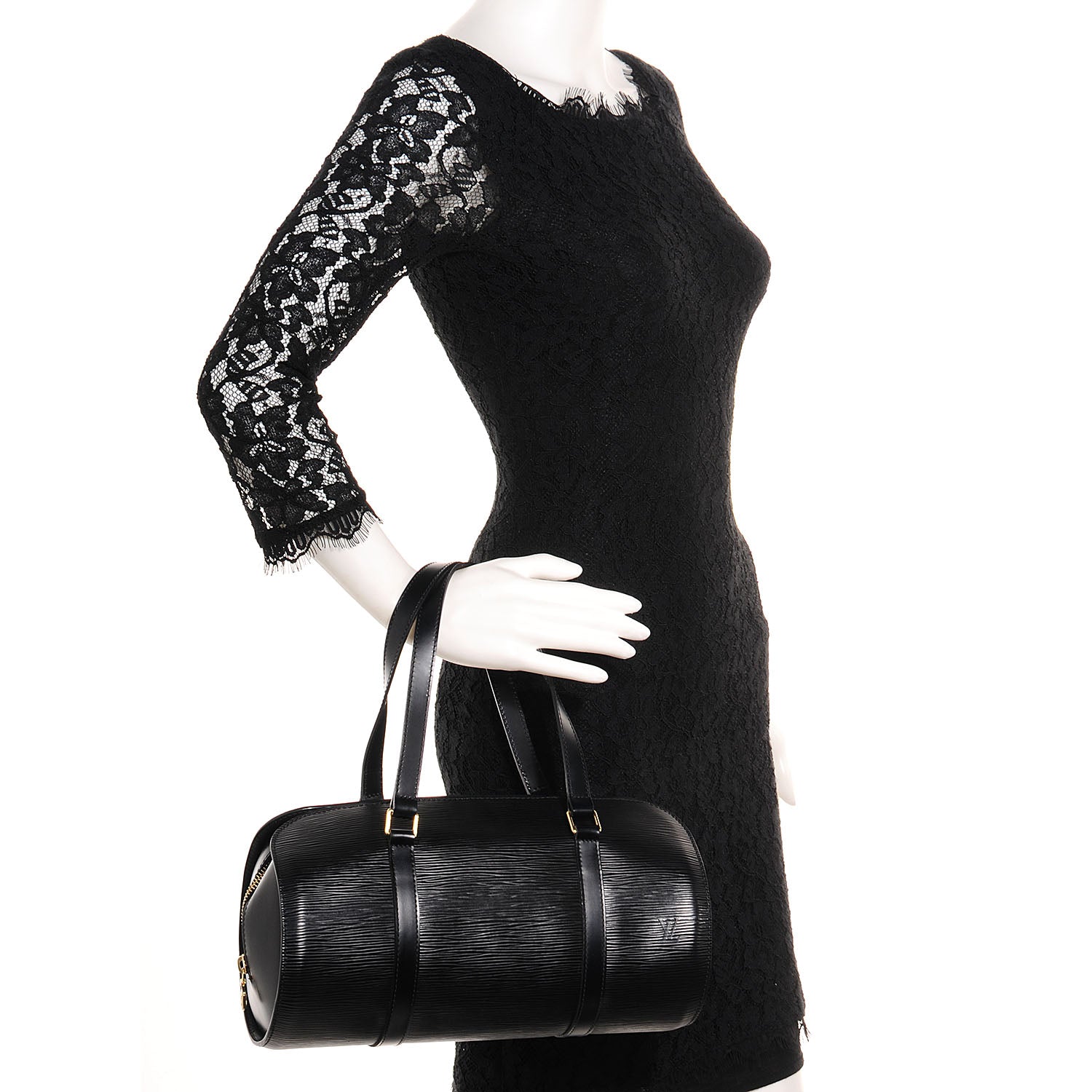 Louis Vuitton Epi Soufflot Black 2 of 7